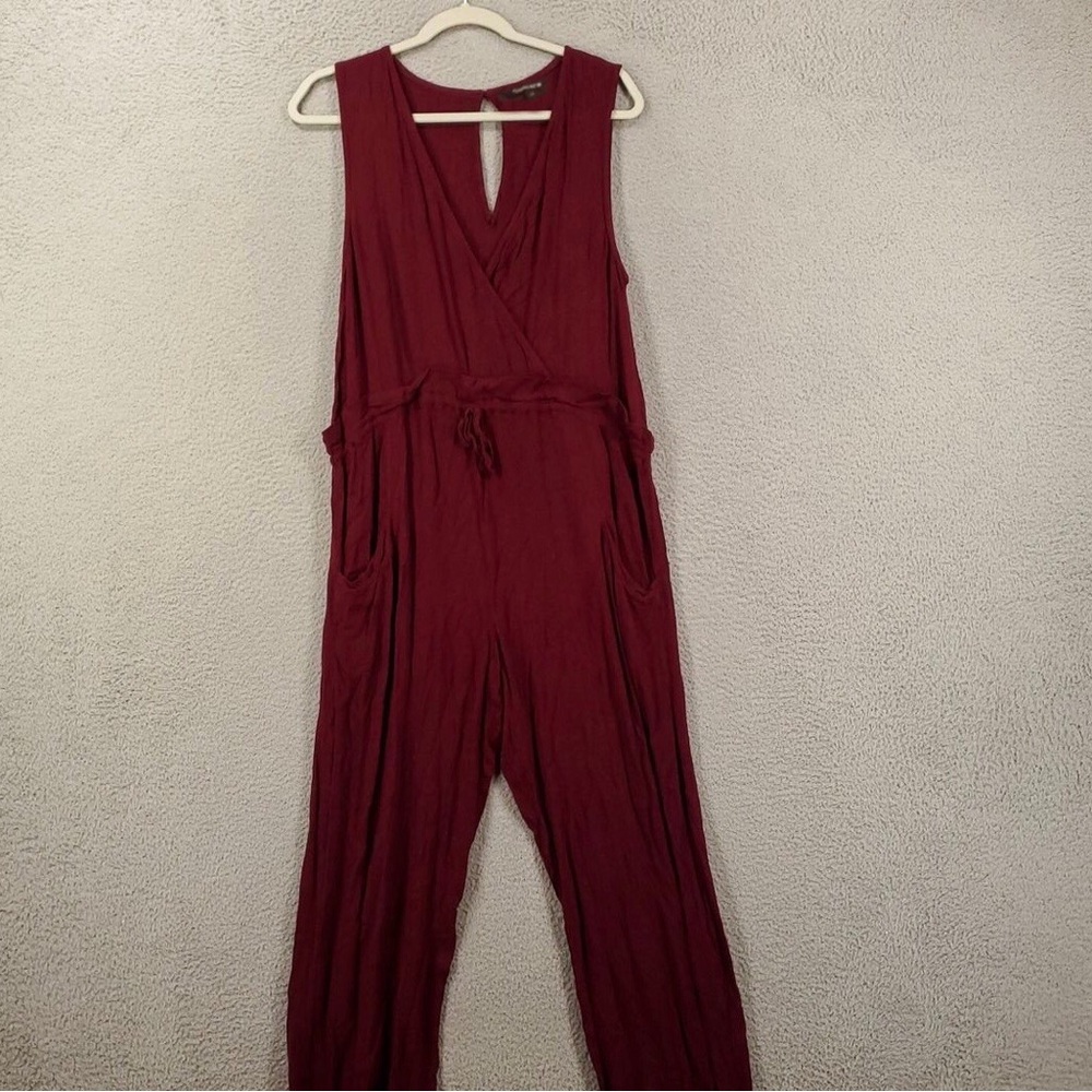 Sansara Womanʻs burgundy jumpsuit in size large